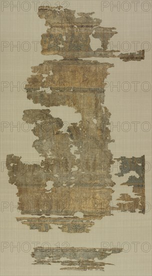 Silk fragments, 1000s-1100s. Creator: Unknown.
