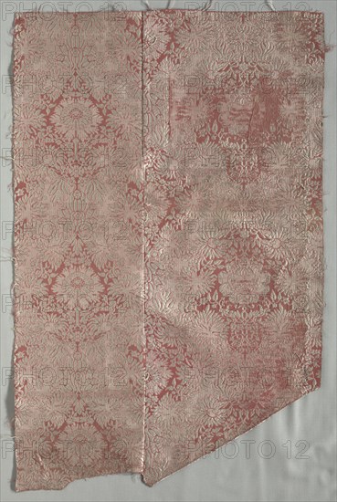 Silk Textile, late 1600s. Creator: Unknown.
