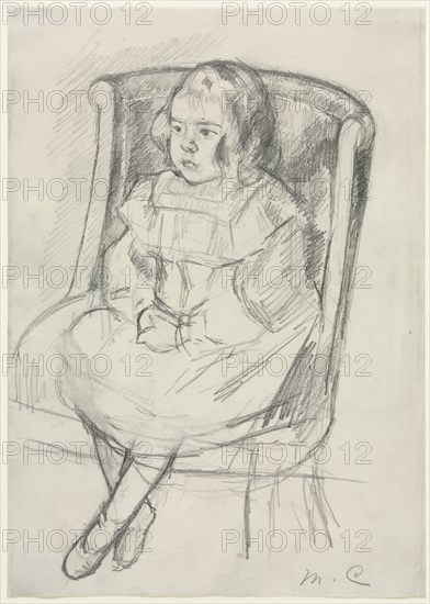 Simone Seated, c. 1903. Creator: Mary Cassatt (American, 1844-1926).