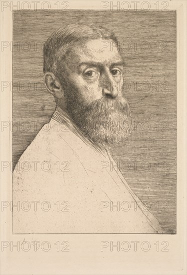 Sir Edward Poynter, 1877. Creator: Alphonse Legros (French, 1837-1911).