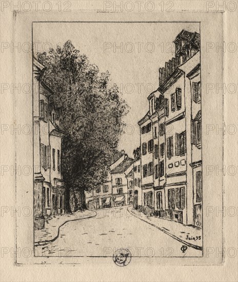 Six Etchings: Notre Dame, Pontoise, 1895. Creator: Paul Gachet (French, 1828-1909).