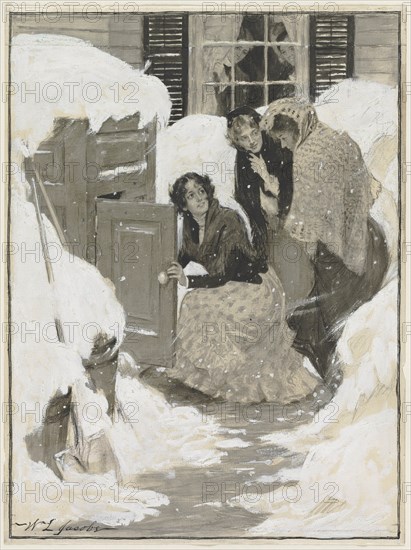 Sketch for a Book Illustration. Creator: William Leroy Jacobs (American, 1869-1917).