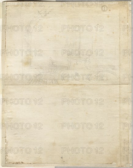 Sketch for San Giovanni in Laterano (verso), 1664. Creator: Lievin Cruyl (Flemish, c. 1640-c. 1720).