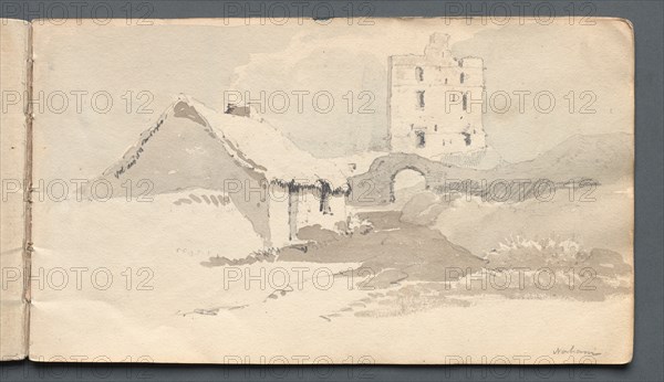 Sketchbook: Norham, 1814. Creator: Samuel Prout (British, 1783-1852).