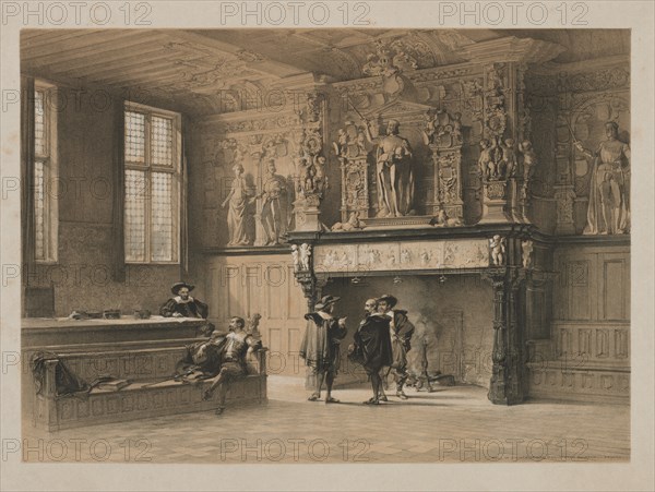 Sketches in Belgium and Germany, Volume I: Hall of Justice of the Magistrates du Franc, Bruges, 1840 Creator: Louis Haghe (British, 1806-1885); Hodgson & Graves, 6 Pall Mall, London.