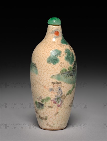 Snuff Bottle with Stopper, 1736-1795. Creator: Unknown.