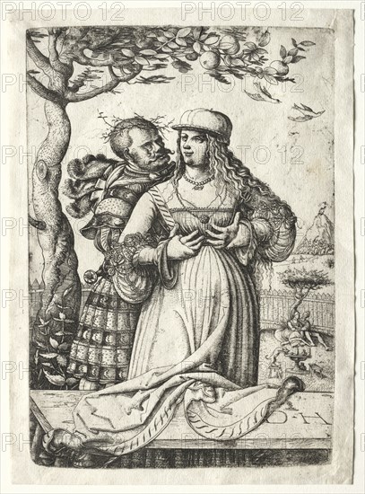 Soldier embracing a woman. Creator: Daniel I Hopfer (German, c. 1470-1536).