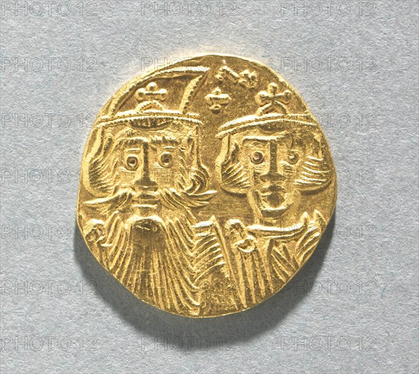 Solidus of Constans II and Constantine IV, 659-661. Creator: Unknown.