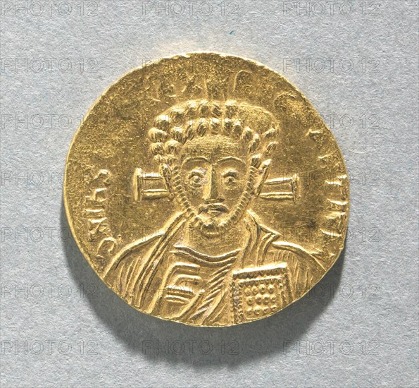 Solidus of Justinian II, 705. Creator: Unknown.