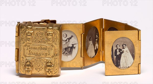 Somebody's Luggage (Miniature Wedding Album of Tom Thumb and Lavinia Warren), c. 1863. Creator: Mathew Brady (American, 1823-1896).