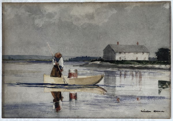 Spearing Eels, ? late 1800s. Creator: Winslow Homer (American, 1836-1910).