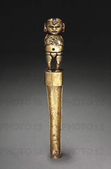 Spoon with Human Figure, c. 500-200 BC. Creator: Unknown.