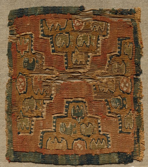 Square, Probably a Segmentum from a Tunic, 800s. Creator: Unknown.