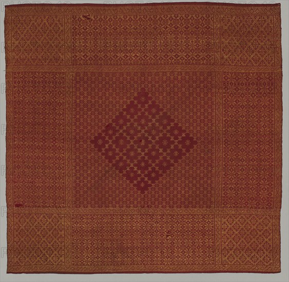 Square, Probably Head Wrapper, late 1800s. Creator: Unknown.