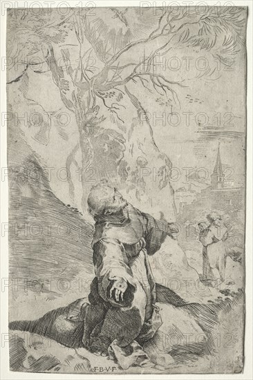 St. Francis Receiving the Stigmata. Creator: Federico Barocci (Italian, 1528-1612).