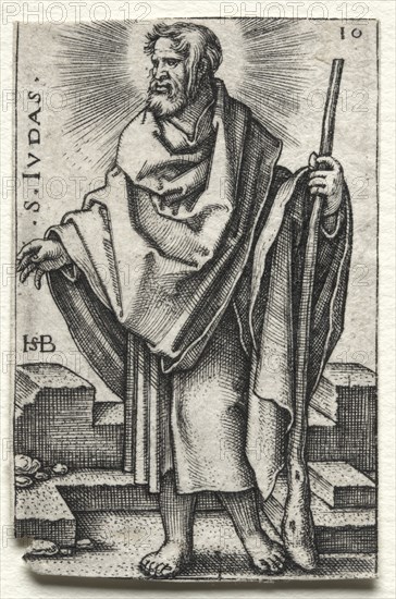St. Judas, 1545-1546. Creator: Hans Sebald Beham (German, 1500-1550).
