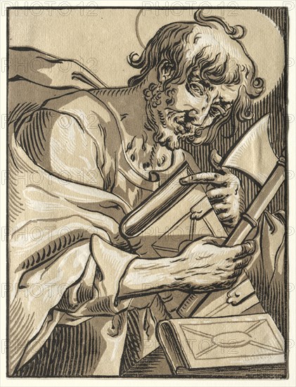 St. Matthias, 1623-30. Creator: Ludolph Büsinck (German, 1590-1669).