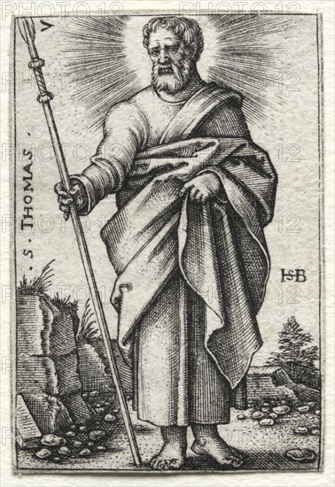 St. Thomas, 1545-1546. Creator: Hans Sebald Beham (German, 1500-1550).