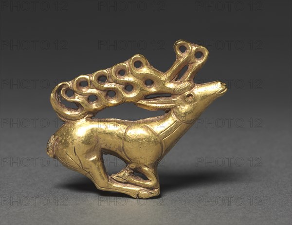 Stag Plaque, 400-300 BC. Creator: Unknown.