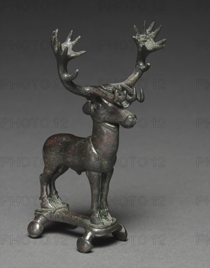 Stag Poletop, 1400-1200 BC. Creator: Unknown.