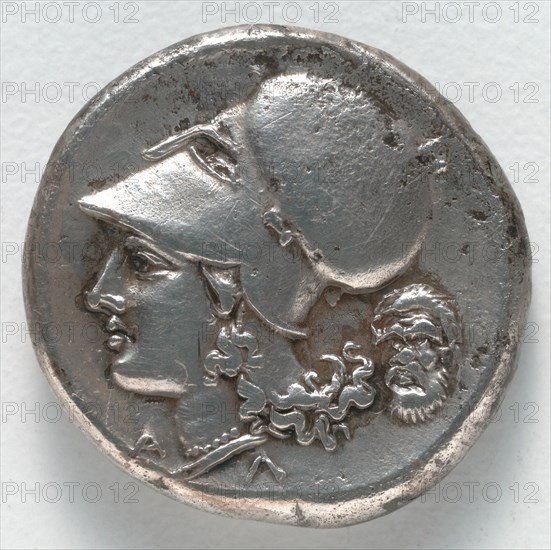 Stater: Athena (reverse), 350-338 BC. Creator: Unknown.