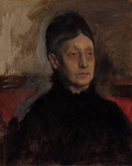 Stefanina Primicile Carafa, Marchioness of Cicerale and Duchess of Montejasi, c. 1875. Creator: Edgar Degas (French, 1834-1917).