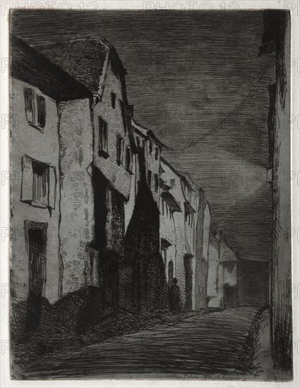 Street at Saverne. Creator: James McNeill Whistler (American, 1834-1903).