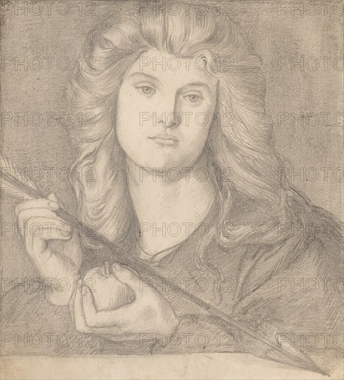 Study for "Venus Verticordia". Creator: Dante Gabriele Rossetti (British, 1828-1882).