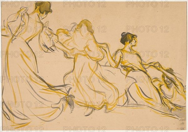 Study for the Decoration for the Salle des Fêtes for La Mairie du 11e arrondissement de Paris, 1897. Creator: Victor Emile Prouvé (French, 1858-1943).