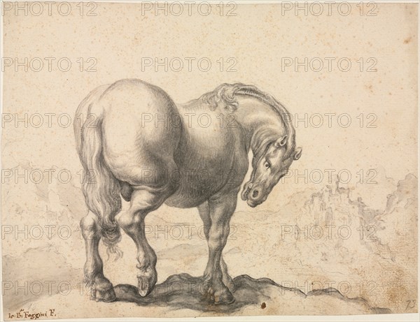 Study of a Stallion, first third 18th century?. Creator: Giovanni Battista Foggini (Italian, 1652-1725).