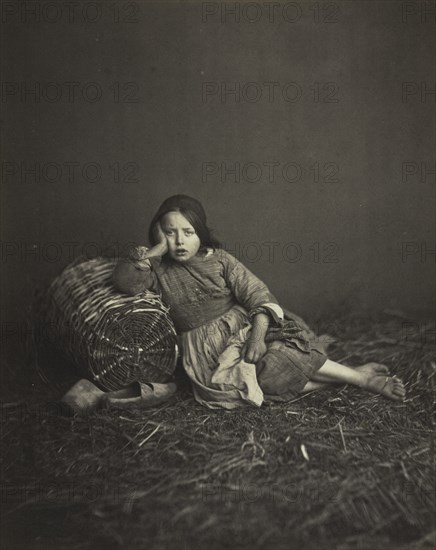 Study of a Young Peasant Girl, c. 1860. Creator: Unidentified Photographer.