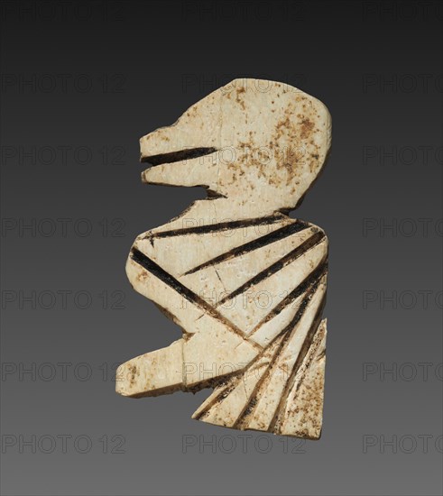 Stylized Bird: Decorative Inlay for a Box, c. 2000 BC. Creator: Unknown.