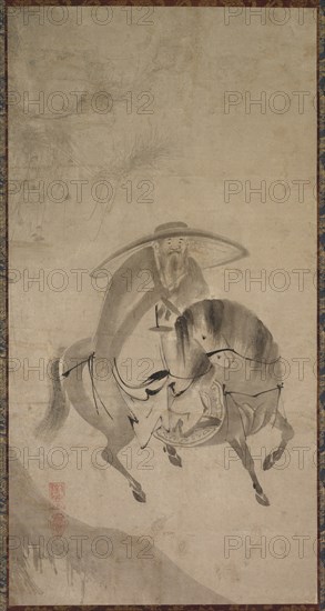 Su Dongpo Riding a Donkey, late 16th to early 17th century. Creator: Reietsu (Japanese, active late 1500s to early 1600s).