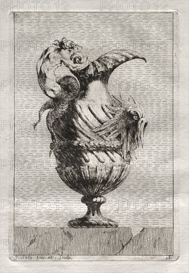 Suite of Vases: Plate 16, 1746. Creator: Jacques François Saly (French, 1717-1776).