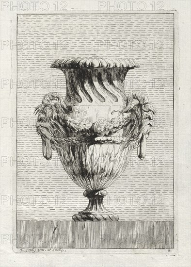 Suite of Vases: Plate 2, 1746. Creator: Jacques François Saly (French, 1717-1776).