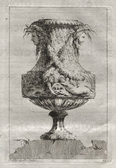 Suite of Vases: Plate 20, 1746. Creator: Jacques François Saly (French, 1717-1776).