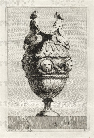 Suite of Vases: Plate 5, 1746. Creator: Jacques François Saly (French, 1717-1776).