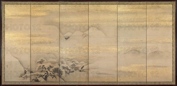 Summer and Winter Landscapes (one of a pair), 1600s. Creator: Kano Naonobu (Japanese, 1607-1650).