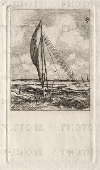 Swift Sailing Proa, Mulgrave Archipelago, Oceania, 1866. Creator: Charles Meryon (French, 1821-1868).