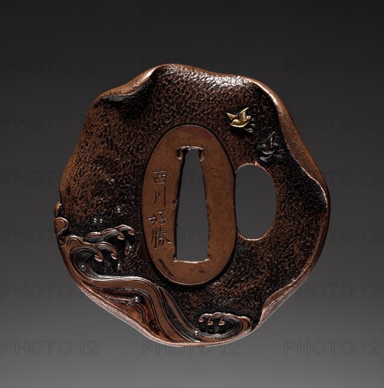 Sword Guard, early 19th century. Creator: Nishikawa Yoshikatsu (Japanese).