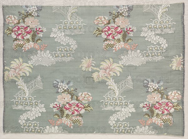 Taffeta, Brocaded, c. 1750. Creator: Unknown.