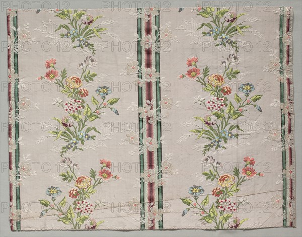 Taffeta, Brocaded, c. 1790. Creator: Unknown.