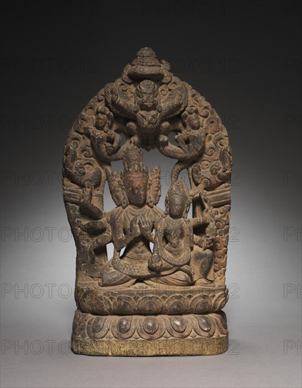 Tantric Form of Avalokiteshvara with Consort, 16th - 17th century. Creator: Unknown.