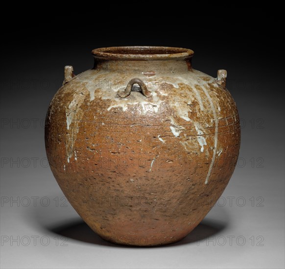 Tea Storage Jar, mid- to late 1600s. Creator: Nonomura Ninsei (Japanese, active 1600s).