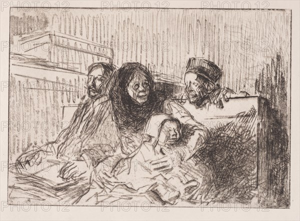 Temoins à laudience, 1908. Creator: Jean Louis Forain (French, 1852-1931).