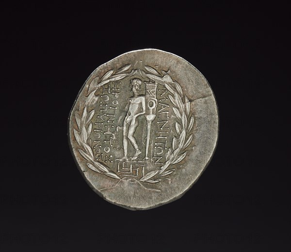 Tetradrachm Coin of Erognetos, Magistrate of Magnesia, 155-145 BC. Creator: Unknown.