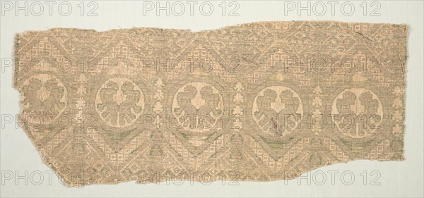 Textile Fragment, 13th century. Creator: Unknown.