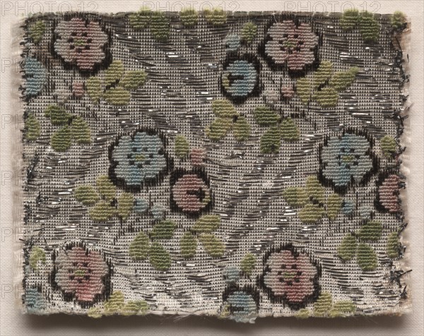 Textile Fragment, 1774-1793. Creator: Unknown.