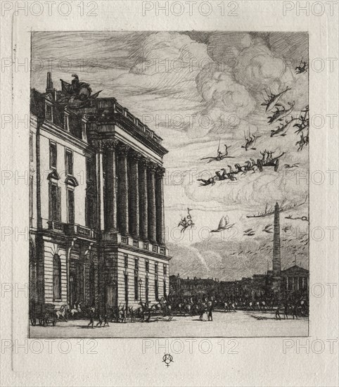 The Admiralty, Paris, 1865. Creator: Charles Meryon (French, 1821-1868).