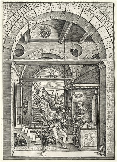 The Annunciation, c. 1503-1505. Creator: Albrecht Dürer (German, 1471-1528).